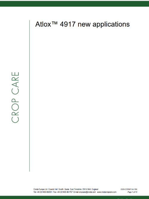 Atlox 4917 new application data sheet